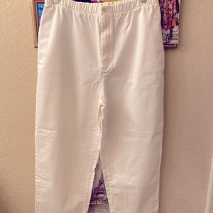 Vintage Lands End White Pants
